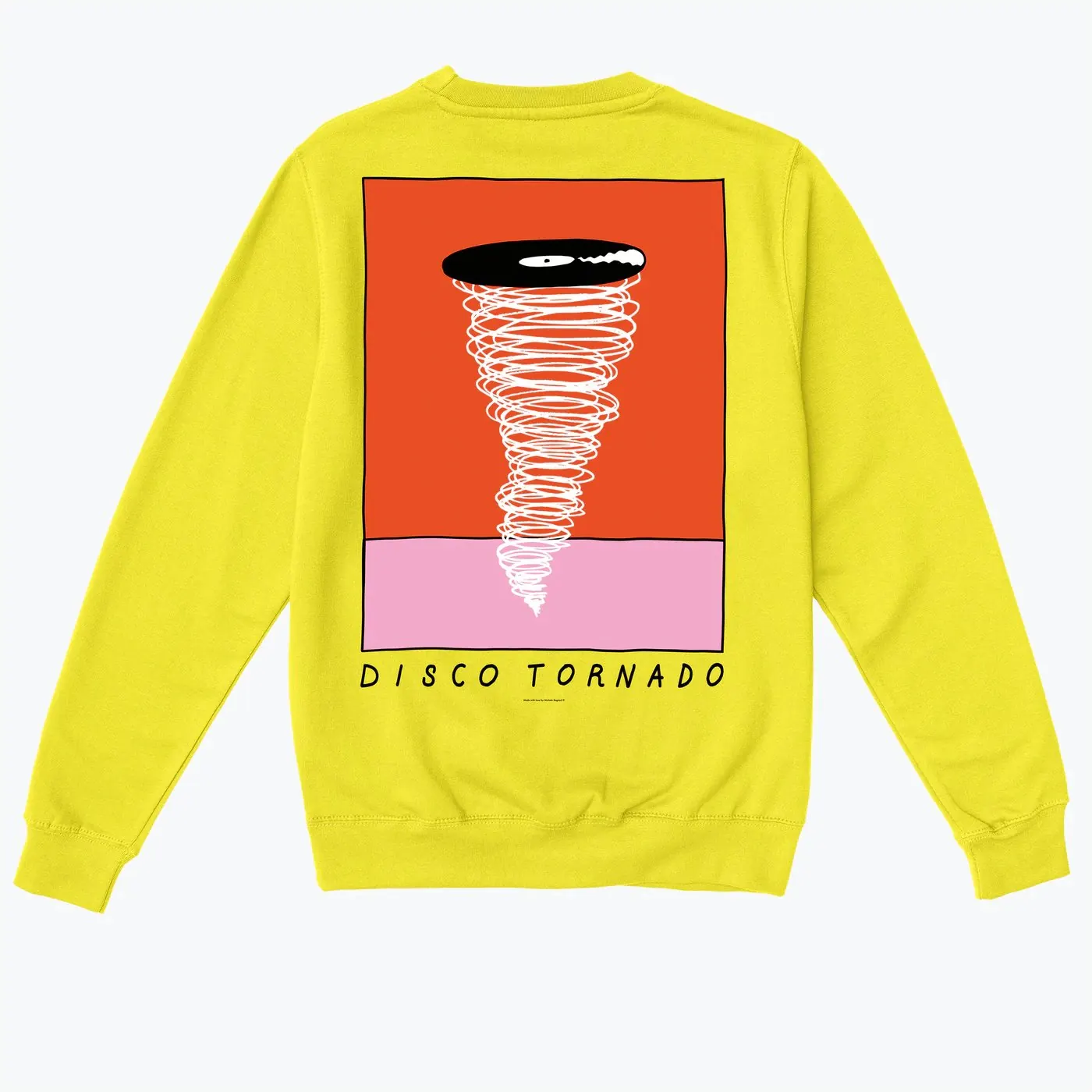 Limited edition sweatshirt design, yellow